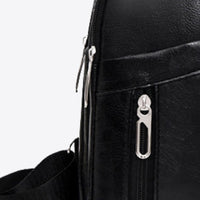 PU Leather Large Capacity Sling Bag