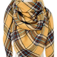 Plaid Imitation Cashmere Scarf