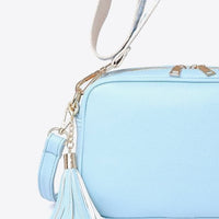 PU Leather Tassel Crossbody Bag