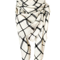 Faux Cashmere Plaid Scarf