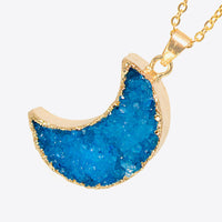 Moon Druzy Pendant
