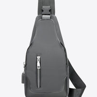 PU Leather Waterproof Sling Bag