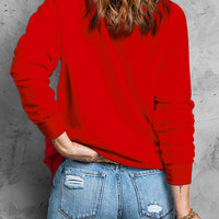 NAUGHTY NICE Heart Graphic Sweatshirt