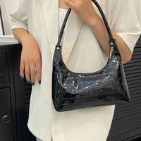 Textured PU Leather Shoulder Bag