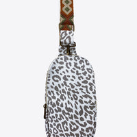 Printed PU Leather Sling Bag