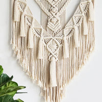 Macrame Fringe Wall Hanging Decor