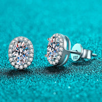 Future Style 1 Carat Moissanite Stud Earrings