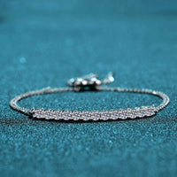 Moissanite Sterling Silver Bracelet