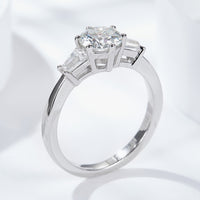 Loyal Love 1 Carat Moissanite Platinum-Plated Ring