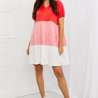 Culture Code My Only Wish Full Size Color Blocked Hooded Dress