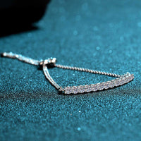 Moissanite Sterling Silver Bracelet