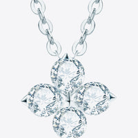 Moissanite Four Leaf Clover Pendant Necklace