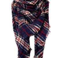 Faux Cashmere Plaid Scarf