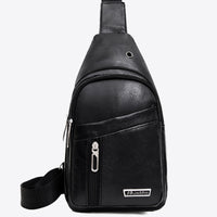 PU Leather Large Capacity Sling Bag