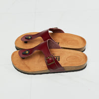 MMShoes Drift Away T-Strap Flip-Flop in Brown