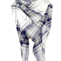 Faux Cashmere Plaid Scarf