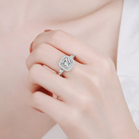 So Much Shine 2 Carat Moissanite Sterling Silver Ring