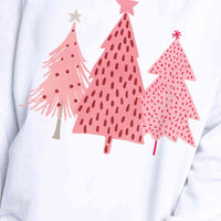 Christmas Tree Graphic Long Sleeve Sweatshirt