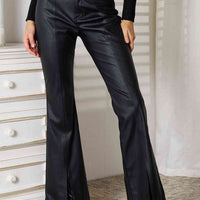 Kancan Slit Flare Leg Pants