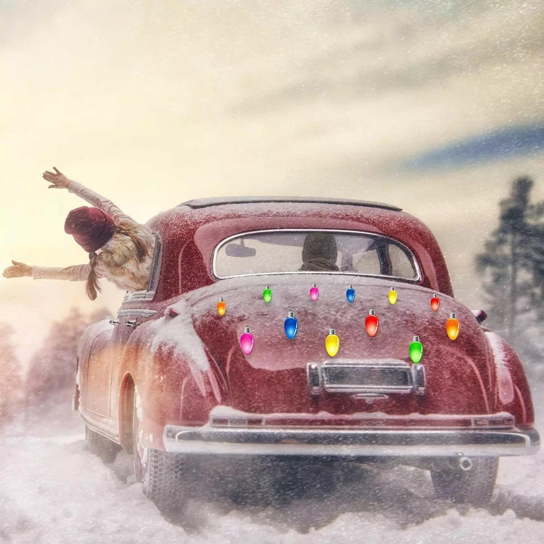 Christmas Light Magnet set