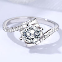 Darling You 925 Sterling Silver Moissanite Ring