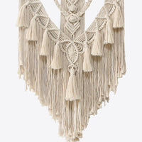 Macrame Fringe Wall Hanging Decor