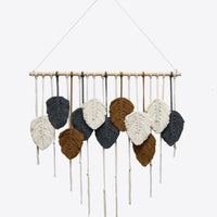 Hand-Woven Feather Macrame Wall Hanging