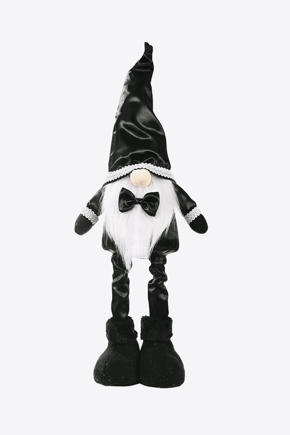 Wedding Bow Detail Pom-Pom Telescopic Leg Gnome