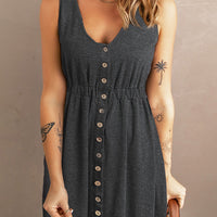 Magic Sleeveless Slit Dress