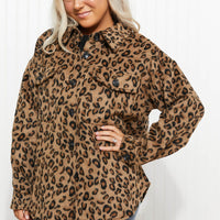 Jodifl Driving Me Wild Full Size Run Leopard Jacket