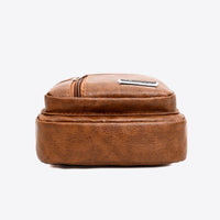 PU Leather Large Capacity Sling Bag