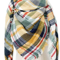 Plaid Imitation Cashmere Scarf