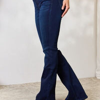 Kancan Full Size Mid Rise Flare Jeans