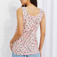 Heimish Full Size Surprise Party Printed Sleeveless Top