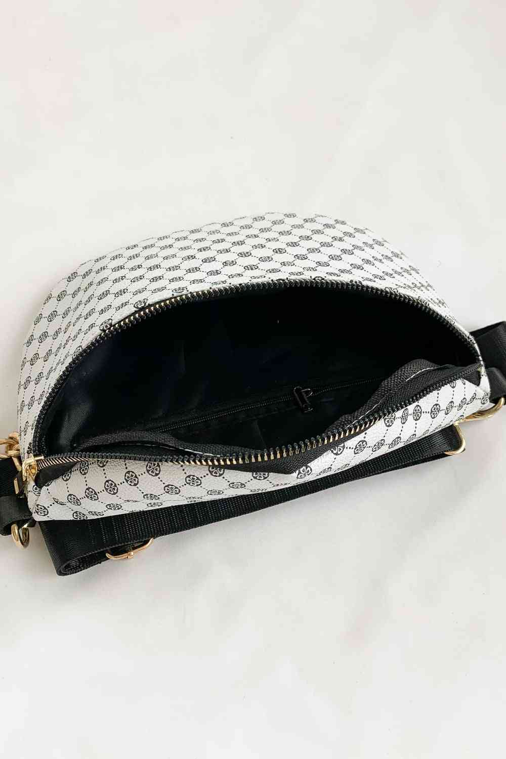 Printed PU Leather Sling Bag