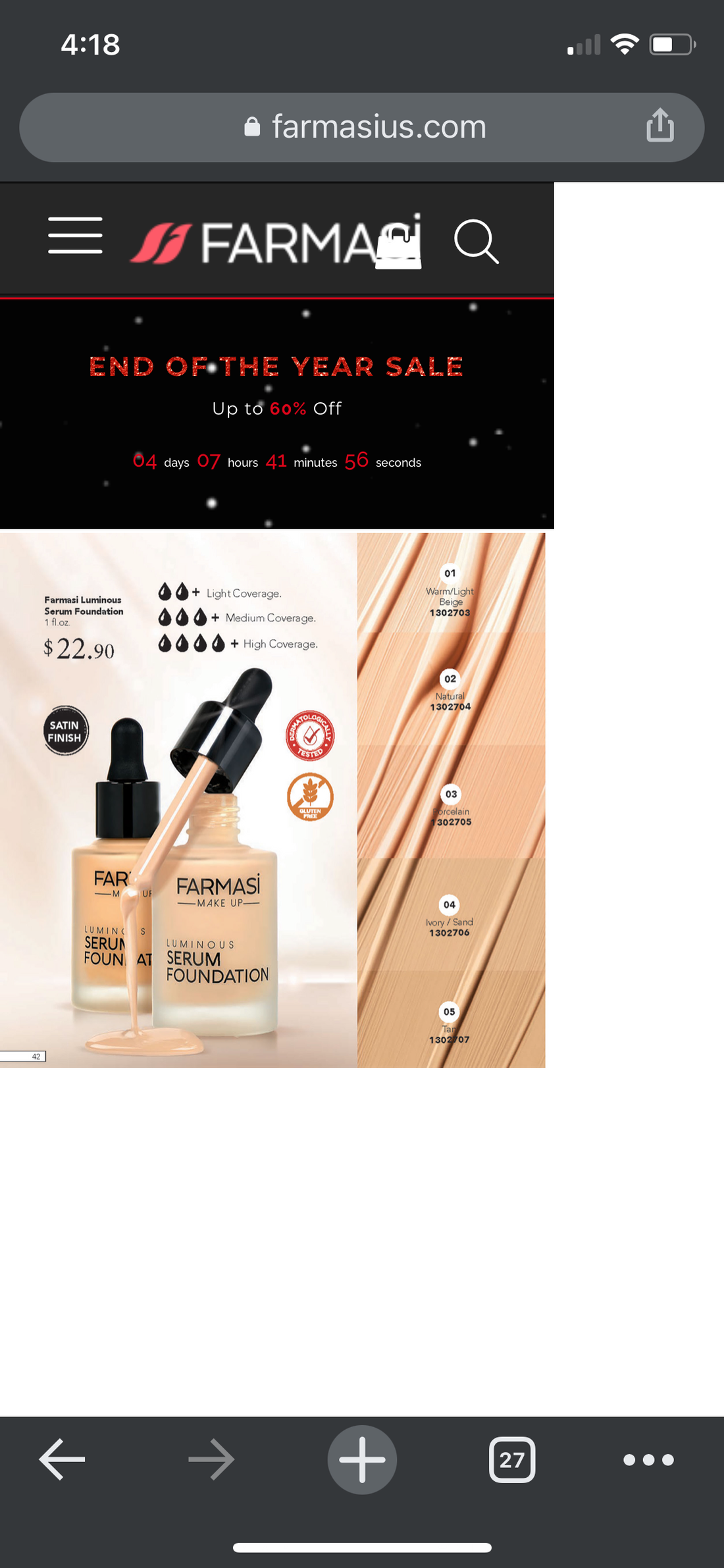 Luminous Serum foundation