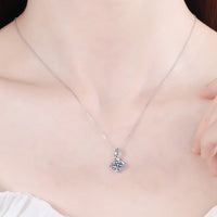 Unique and Chic Moissanite Pendant Necklace