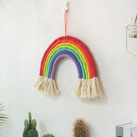 Rainbow Fringe Trim Wall Hanging Decor