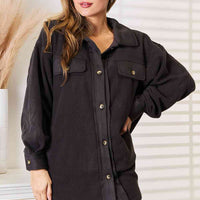 Heimish Cozy Girl Full Size Button Down Shacket