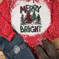 MERRY BRIGHT Graphic Long Sleeve T-Shirt