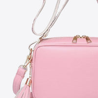 PU Leather Tassel Crossbody Bag