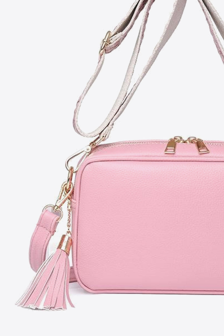 PU Leather Tassel Crossbody Bag