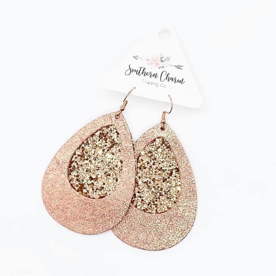 Glitter “Hoops” earring