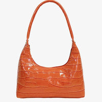 Textured PU Leather Shoulder Bag