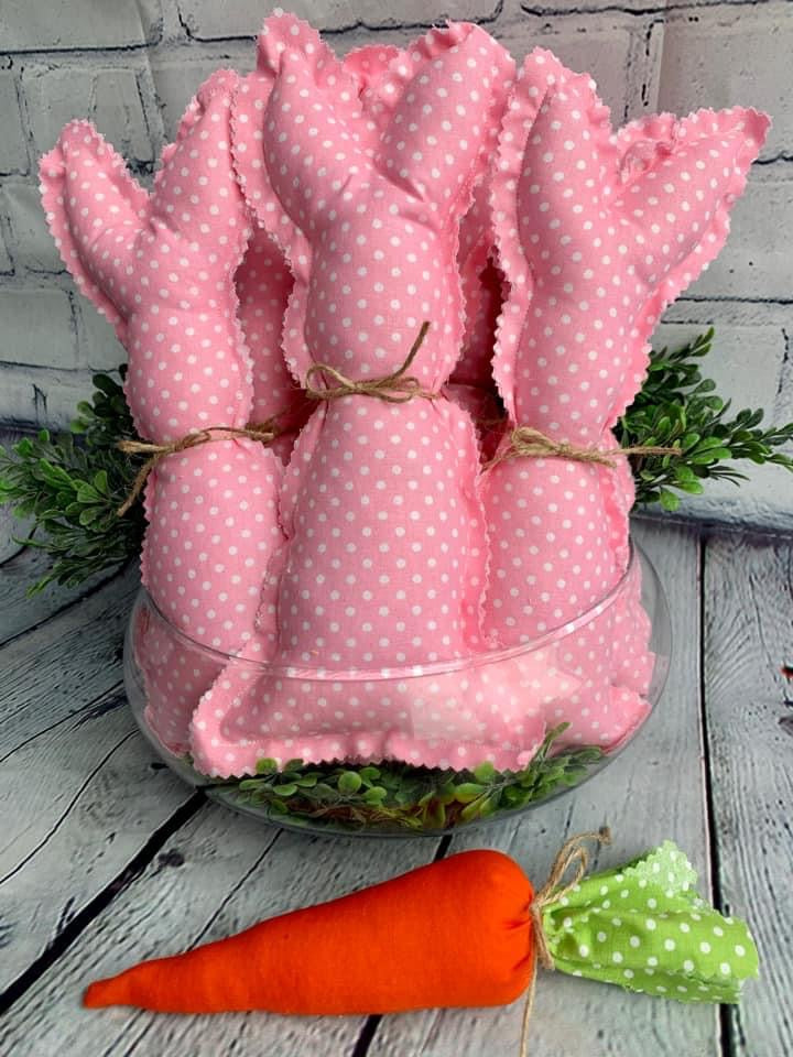 Easter Decor Fabric Bunnies