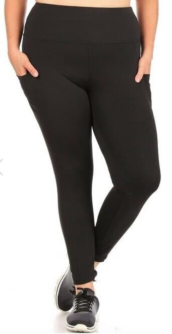 Solid workout leggings