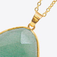 Contrast Teardrop Crystal Pendant