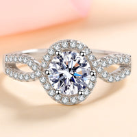 Feel The Joy 925 Sterling Silver Moissanite Ring