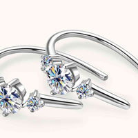 Moissanite 925 Sterling Silver Earrings