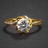 Kiss Me Once Moissanite Ring